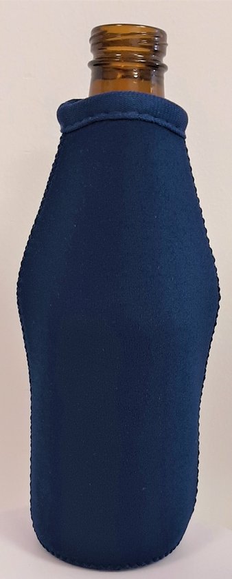 2 stuks bierfles koelhoud hoesje voor 25 cl flesjes - Navy - Specialities By EIZOOK van EIZOOK