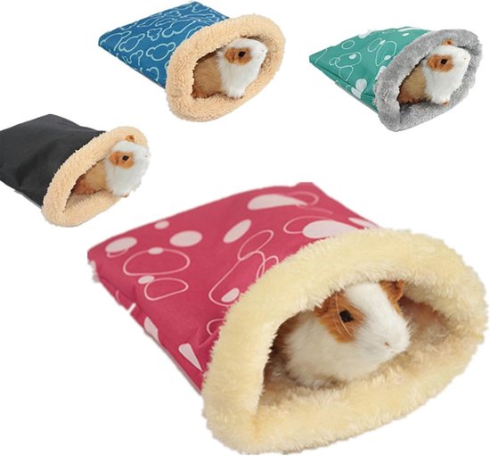 2 Stuks Egel Knuffelzak voor Hamsters en Cavia's - Warme Nestzak, Dierenbed en Slaapzak voor Huisdieren, Geschikt voor Kooi en Comfortabel Gebruik