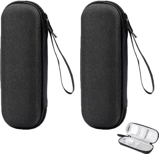 2 stuks - EVA Insuline Koelbox - Draagbare Geïsoleerde Tas, Koeltas, Pillendoos - Zwart - Diabetes Insuline Koelbox - Diabetes Koeltas - Draagbare Houder voor Insulinepennen - Diabetische Reistas van Merkloos