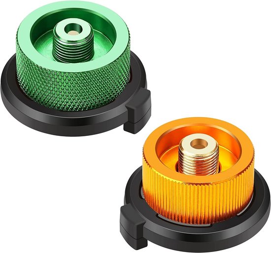 2 Stuks Gasadapter voor Camping Fornuis en Brander