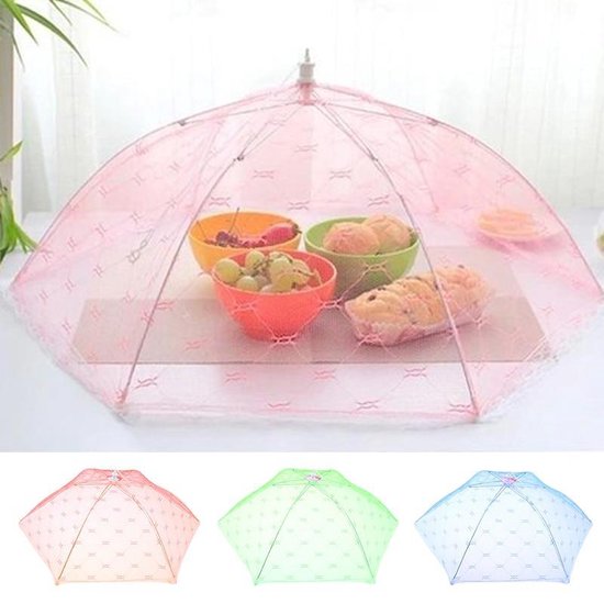 2 Stuks Handig Vliegennetje Tegen Insecten Op Uw Eten - Multicolor - 30 x30