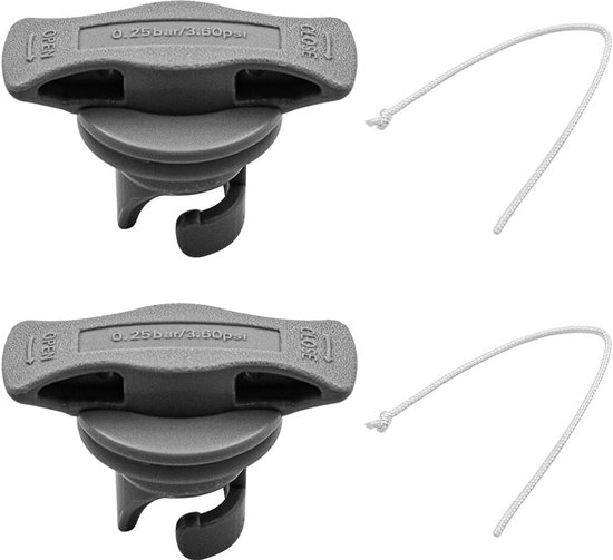 2 Stuks Universele Luchtklepdop Vervanging voor Rubberboot, Kajak en Opblaasbare Watervlotten van Merkloos