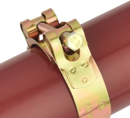 20-22mm roestvrij stalen buisklem - T-bout klem - zware slangklem - benzineclips voor auto's - industrieën - schepen - huizen - 4 stuks van Merkloos