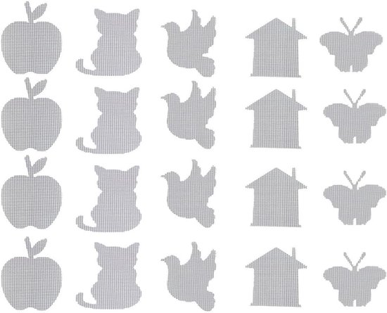 20-delige reparatieset voor gaas en horren van Merkloos