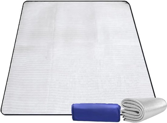 200 × 200 opvouwbare tentmat, vloermat, thermomat, koud, aluminium, dikke isolatiedeken, outdoor, isolatiedeken, isolatiemat, dubbelzijdig, thermodeken, mat