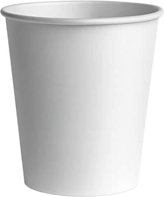 200 stuks. Bekers voor warme en koude dranken, wit, karton gecoat, 200 ml. Deze hittebestendige papieren beker kan zowel als warme drankbekers - als voor koude dranken worden gebruikt.
