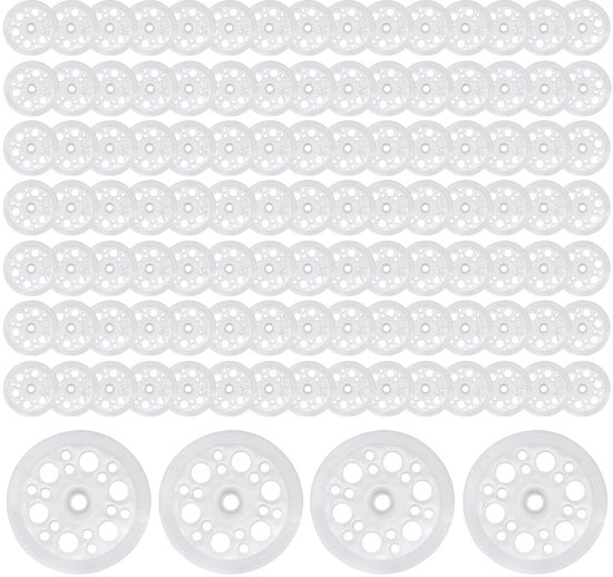 200 Stuks Plastic Platte Ringen 50mm - Polypropyleen Ringen voor Isolatie, Bevestiging en Ondersteuning van Schuimschijven
