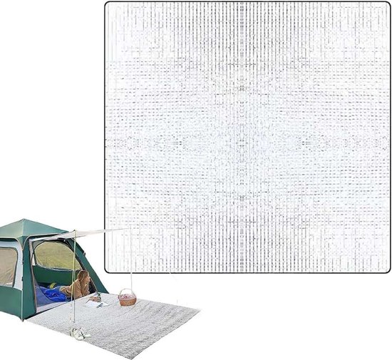 200 x 200 cm, waterdicht, opvouwbaar, warmte-isolerende deken, picknickdeken, voor tent, wandelen, picknick, outdoor, terras, terras, reizen, zwembad, backpacking, balkon, vakantie