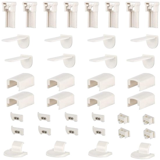 20Mm Plissé Gordijn Accessoires Set - 4 Groepen Van 40 Stuks Montage En Installatie Onderdelen van Merkloos