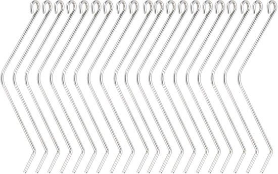 20PCS Beekeeping Tools - RVS Beehive Connectors - Fixing Clamps - Bend Wire Holder voor Imkers van HIQE-FL