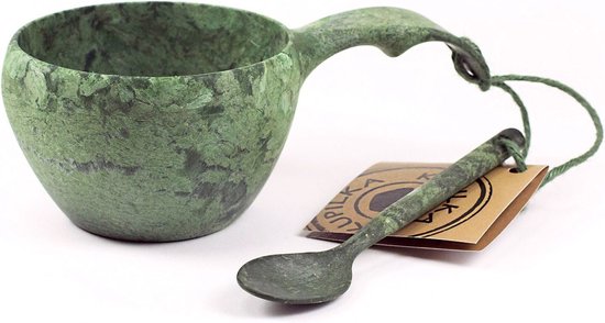 21 Classic Mok met lepel-Conifer (groen) van Yongnuo