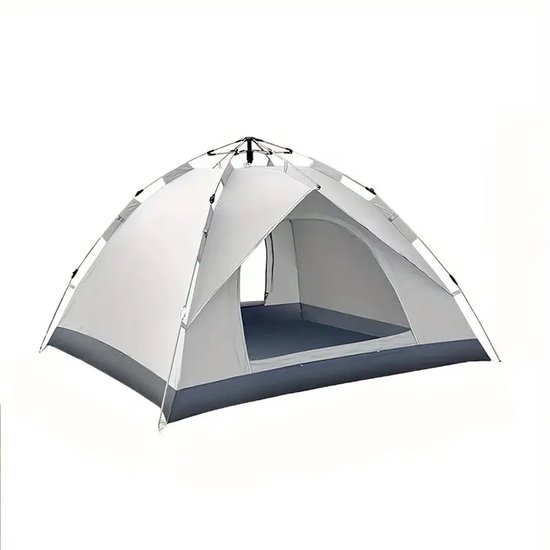 210×210×135 cm Zwarte Automatische Pop-up Tent - Lichtgewicht Draagbare Shelter met 2 Deuren van Lumaland