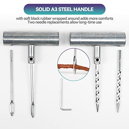 23-delige reparatieset voor autobanden en fietsbanden van Merkloos