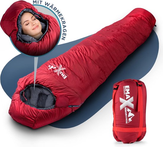 230 cm winter -10°C compacte slaapzak voor buiten kamperen wandelen bergbeklimmen ultralicht klein pakformaat praktische gadgets EMAX sleeping bag camo