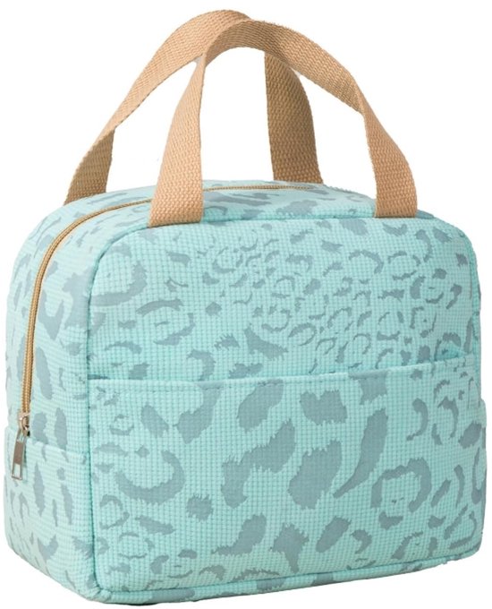 23×14×20cm Inktpatroon Isolerende Lunchtas - Blauw - Herbruikbare Waterdichte Aluminiumfolie Tas voor Kantoor, Fitness & Reizen van Merkloos