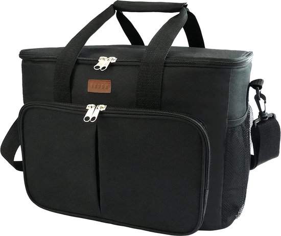 24L opvouwbare lunchbox, zachte koeler met grote capaciteit en verstelbare schouderriem voor buitenreizen, kamperen, strand van Sunflora