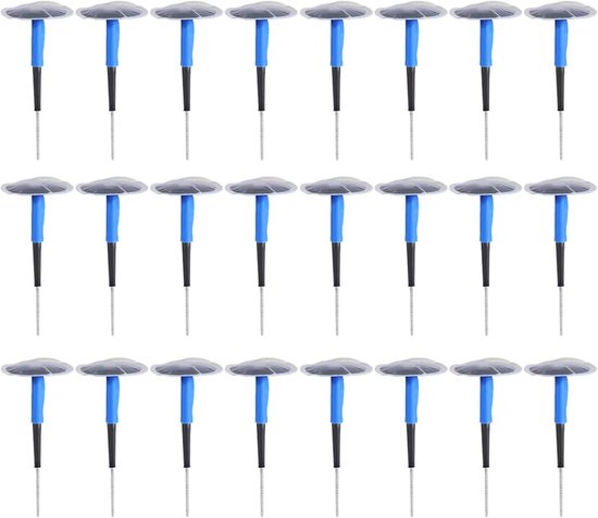 24x Tubeless Band Reparatie Pluggen voor Auto en Motorfiets - Universele Paddestoel Patch van Merkloos