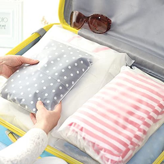 25 Stuks Reiszakken met Ritssluiting - Waterdicht en Ruimtebesparend voor Kleding en Accessoires