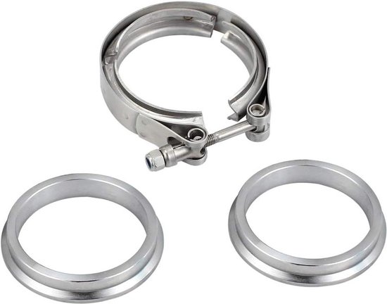 2.5" V-Band Kit met 2 Flenzen en RVS Klem voor Turbo's - Tanice - Afvalventielen Uitlaat van Tanice