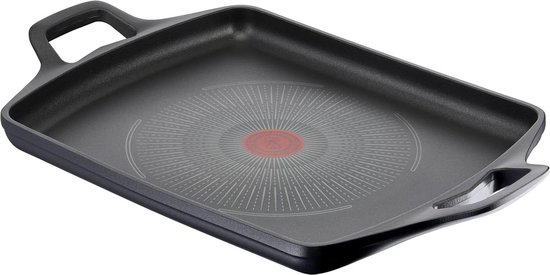 26 x 32 cm gegoten aluminium antiaanbakplaat inductiekookplaat gas en oven met Thermo-Signal kookindicator en Titanium coating om warmte te houden