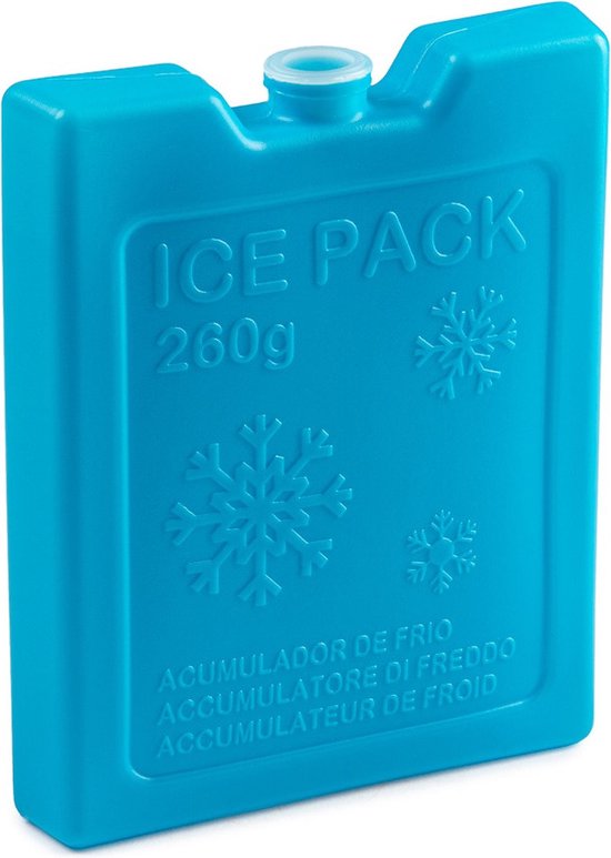 260 grams koelelementen 13 x 10.5 x 2 cm blauw plastic van Campingaz