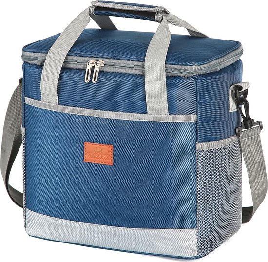 27L koeltas Grote thermische tas Koeltas Boodschappentas Koelbox Thermische tas Lunchtas Picknicktas Geïsoleerd Opvouwbaar voor picknick Kamperen BBQ Kantoor Voedseltransport van Merkloos