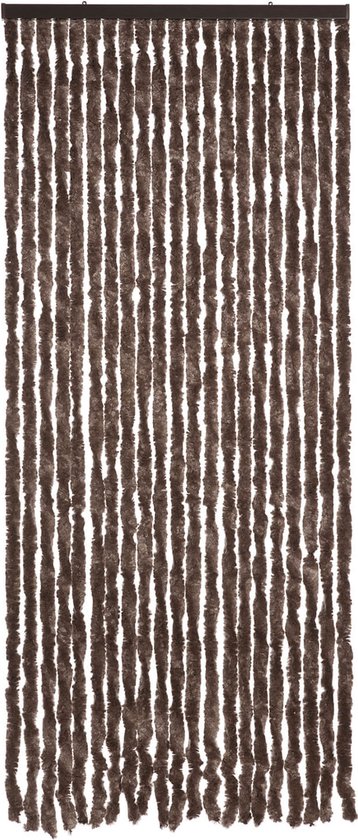 2LIF Martinique Bruin Vliegengordijn deur - 90 x 210 cm