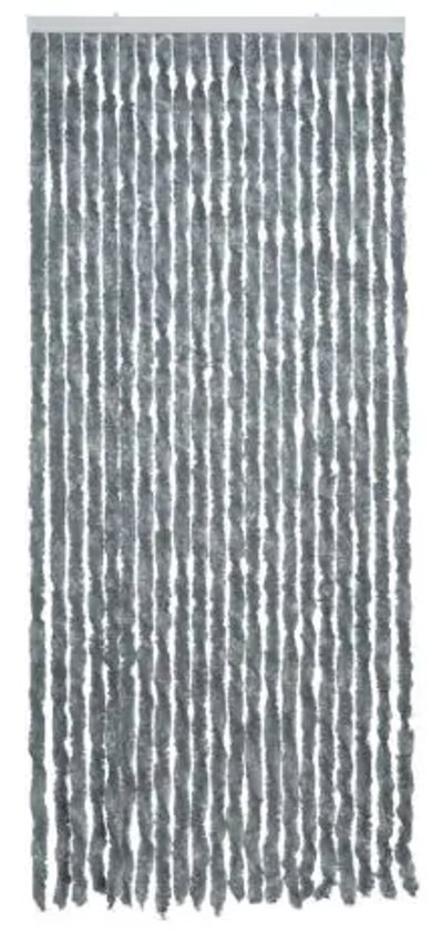 2LIF Martinique Grijs Vliegengordijn deur - 90 x 210 cm