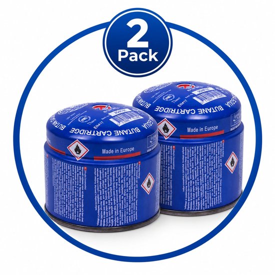 2X Froyak gasblikje 190 gram - kamping gasblikje