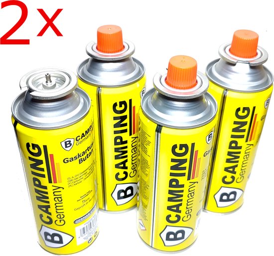 2x Gasvulling 227 gr / 392ml camping kampeer kook onkruidverdelger butaangas gasfles van Obelink