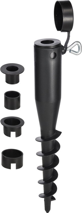 2x Haringen / grondpennen voor een parasol van 25,30,35,40 en 45 mm - Vervangt zware parasolvoet - Camping/tuin artikelen van $