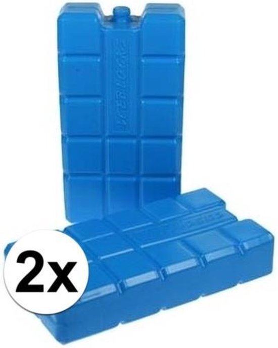 2x Koelelement 750 gram 2 stuks 10 x 20 x 4 cm van Campart Travel