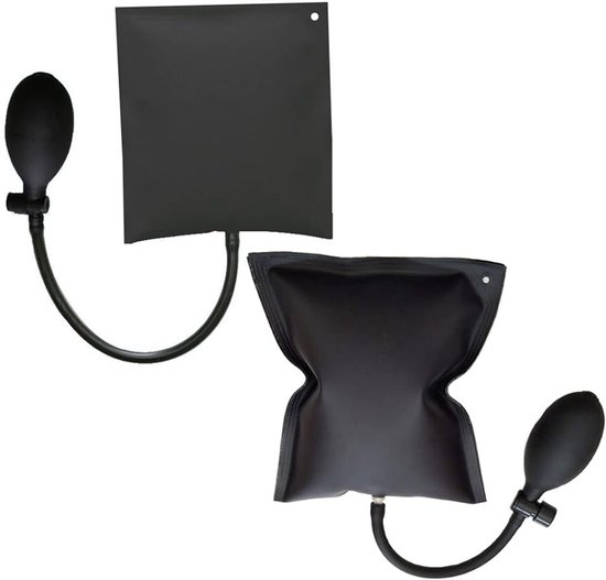 2x Luchtpomp Wig Kussen voor Deur en Raam Installatie | Opblaasbare Shim Tas voor Auto Reparatie en Montage van Merkloos