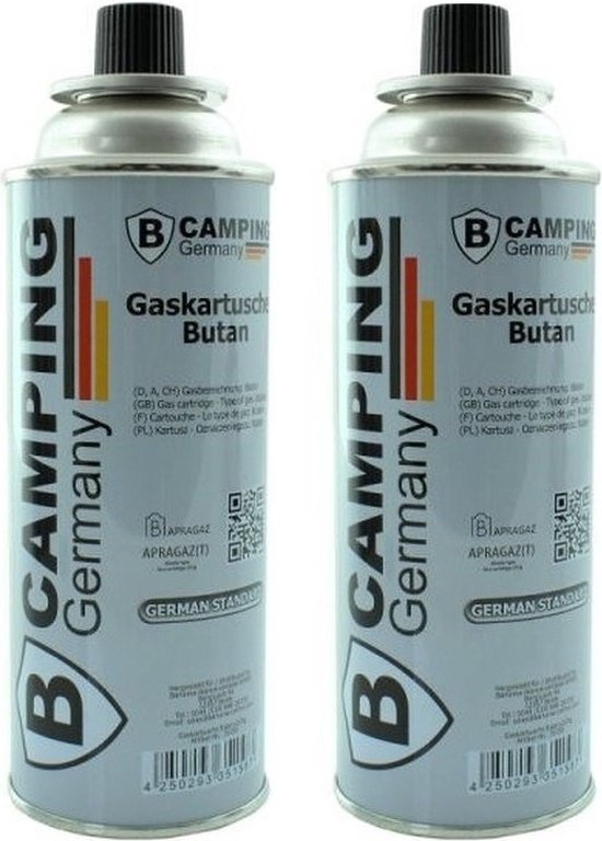2x stuks butaan gasflessen gasvulling 227 gram van Castlebrau.