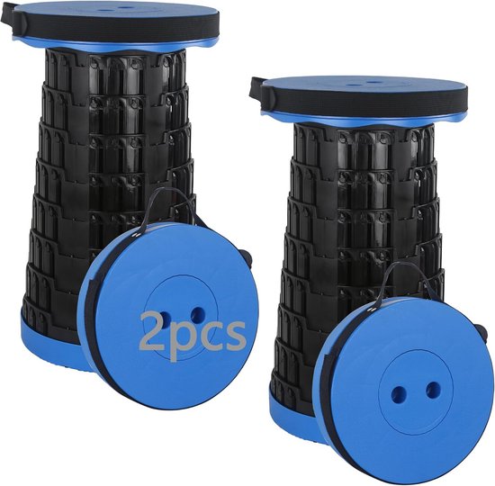 2x Telescopische Krukken Opvouwbaar - Draagbaar & Inklapbaar voor Camping, Tuin & Outdoor - Max. 210 kg
