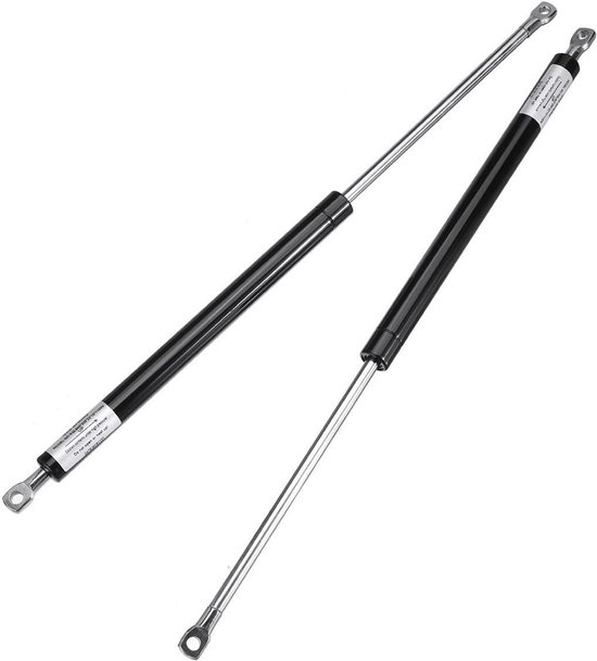 2x Universele Gasveer Set RVS - Kracht 50N - 3000N - Lengte 150mm - 3000mm - Voor Kast, Bed, Auto en Meer