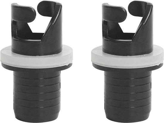 2x Universele Opblaasboot Adapter voor Pomp - Kajak, SUP, Dinghy Luchtventiel Converter van Merkloos