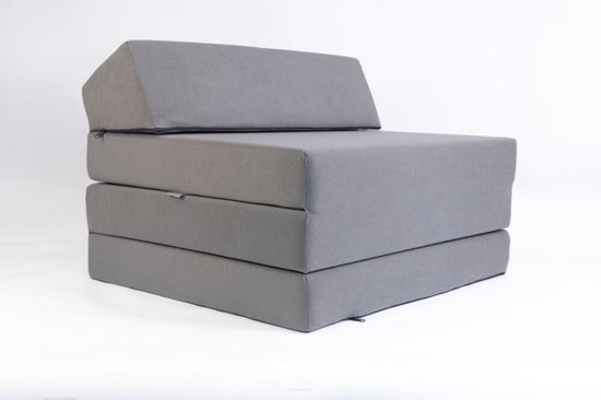 3-Delig Vouwmatras 200x70x10 cm - Gastenmatras en Campingmatras voor Volwassenen van Merkloos