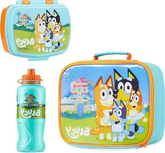 3-delige set geïsoleerde lunchtas snackbox - BPA-vrije waterfles - kleuterschool kinderdagverblijf - lunchbox kinderen van Merkloos