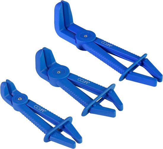 3-delige slangklemtangset 155 165 220 mm slangklemtang 90° haaks van Silverline