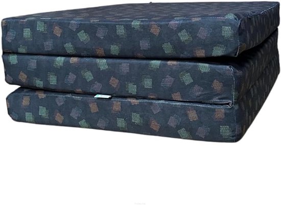 3-delige vouwmatras 180x65x7 cm - Campinggastmatras en Reismatras met Wasbare Hoes van Merkloos