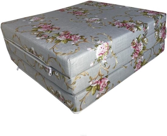 3-delige Vouwmatras 180x65x7 cm - Comfortabel Gastenmatras en Campingbed van Merkloos