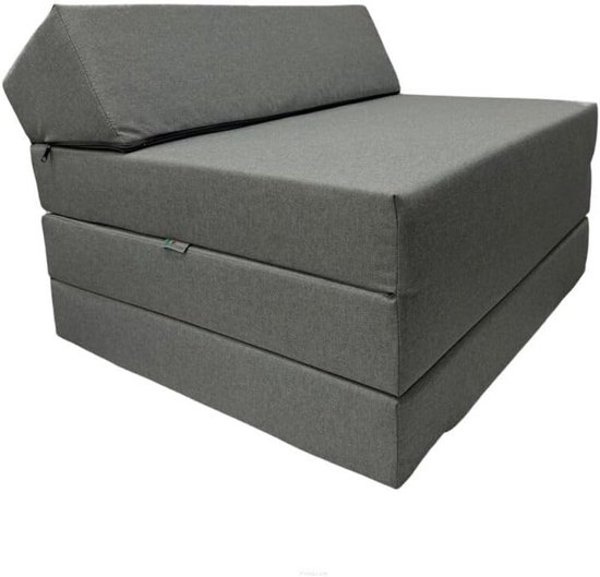 3-Delige Vouwmatras 200x70x10 cm - Opvouwbaar Gastenbed met Waterdichte Outdoor Overtrek van Merkloos