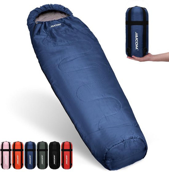 3 seizoenen ultralichte mummieslaapzak [800 g] kleine verpakkingsmaat - volwassenen outdoor camping trekking - indoor.
