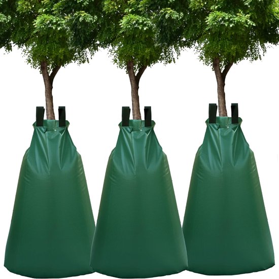 3 stuks boombewateringszakken, 20 gallon boombewateringszak voor bomen, boomzakken van duurzaam pvc-materiaal, ideale irrigatie in de tuin, 3 stuks van $