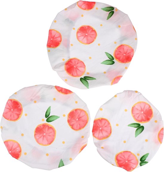 3 Stuks-fruit Voedselkap- Voedselafdekking- Vliegenkap -Afdekhoezen voor Voedsel -Afdekhoezen voor Gistmand -herbruikbare komdeksels - Elastische Rand-stoffen komdeksel-Deegrijzing Opslag-Geschikt voor borden, kommen en bakjes-Bescherm je eten-