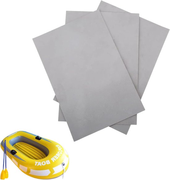 3 Stuks PVC Reparatie Patches voor Opblaasbare Boten en Kayaks - Inclusief Reparatieset voor Opblaasbare Raden en Boten