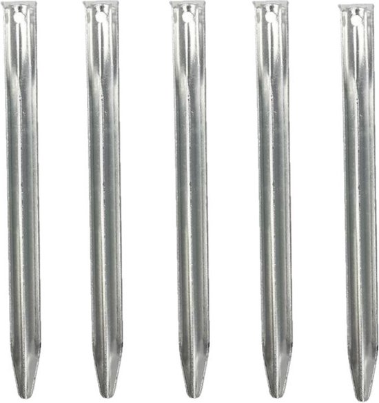 30x Stuks grondpennen/tentharingen metaal halfrond 22 cm - Kampeer artikelen voor tent of windscherm van $