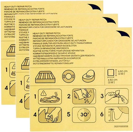 30x Zelfklevende Zwembad Reparatiepleisters - Waterdicht PVC Patch voor Luchtbed, Zwemband en Tent van Merkloos