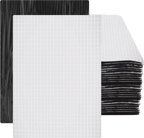 35 Stuks 25 x 18 cm x 5 mm Aluminium Butyl Platen, Geluidsisolatie Mat, Zelfklevende Isolatie voor Voertuigen, Anti-Bump Bescherming, Geluiddemping, Isolatiemateriaal van Merkloos